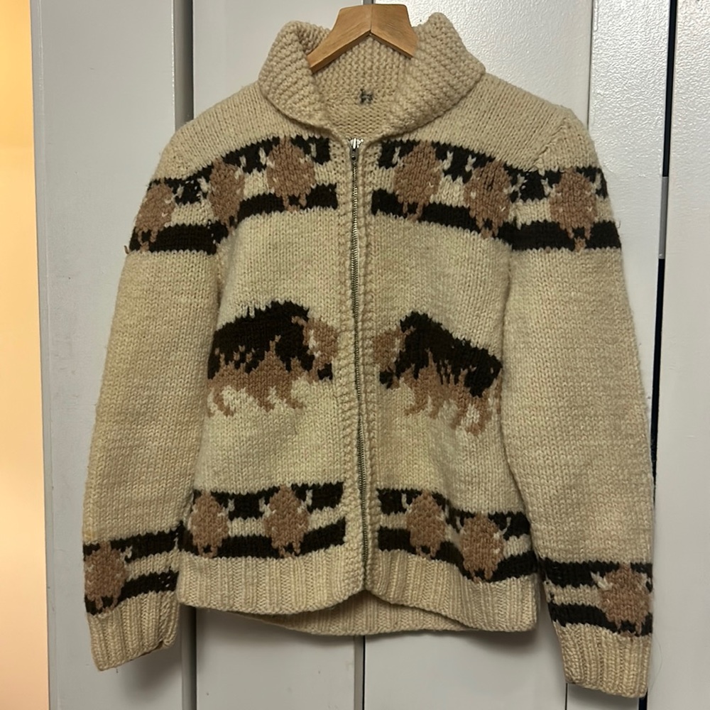 Buffalo Cowichan style sweater